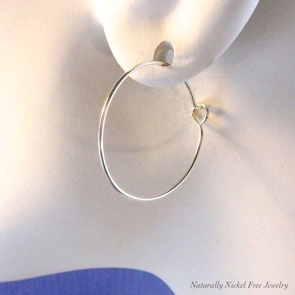 Argentium Sterling Silver Simple Hoop Earrings 0 5 Inch To 2 Argentium Sterling Silver Simple Hoop Earrings 0 5 Inch To 2 Product Images Of
