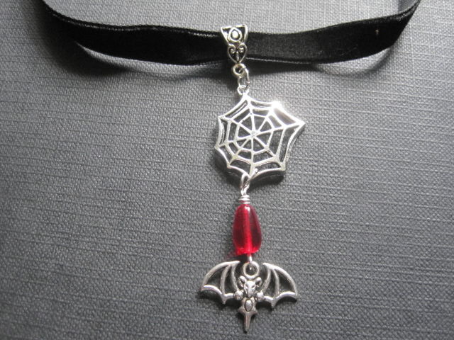 Spider Web Necklace Costume Accessory Enchantress Witch Vampire Choker Gothic Spider Web Necklace Costume Accessory Enchantress Witch Vampire Choker Gothic