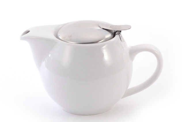 Cha Cult 16 9 Oz Teapot With Infuser White The London Tea Merchant