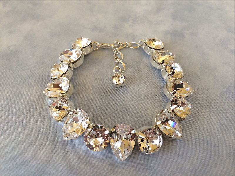 Clic Teardrop Bridal Bracelet The Crystal Rose Jewelry Clic Teardrop Bridal Bracelet The Crystal Rose Jewelry And Accessories