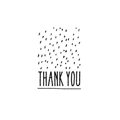 thank you stamp the small object