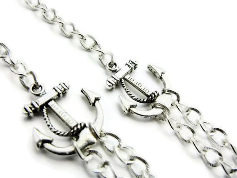 Single Personalized Anchor Bracelet Release Me Creations Single Personalized Anchor Bracelet