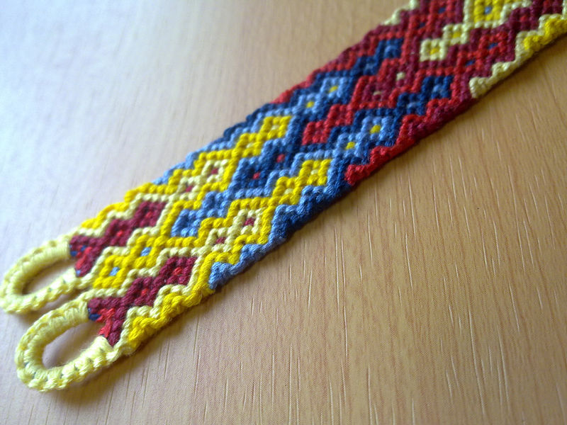 Friendship Bracelet Primary Colors Macrame With Clasp Friendship Bracelet Primary Colors Macrame With Clasp Made To Order