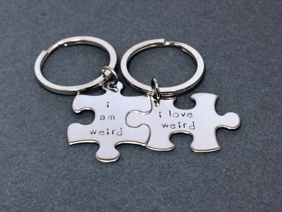 Stores That Accept Paypal Credit Online >> I am weird, I love Weird, Couples Keychains - CustomHempTreasures Stores That Accept Paypal Credit Online >> I am weird, I love Weird, Couples Keychains - CustomHempTreasures