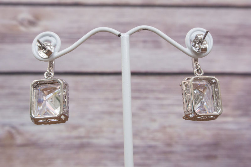 Bridal Earrings Crystal Wedding Bridal Earrings Crystal Wedding Chandelier Earring Pearl Swarovski Sparklesm Colette