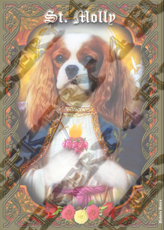 8 Dog Puppy Cavalier Tribute Candle King Charles 8 Dog Puppy Cavalier Tribute Candle