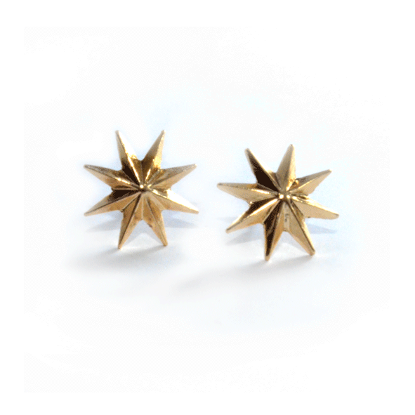Eight Point Star Earring Rings Tings Online Fashion Eight Point Star Earring Product Image