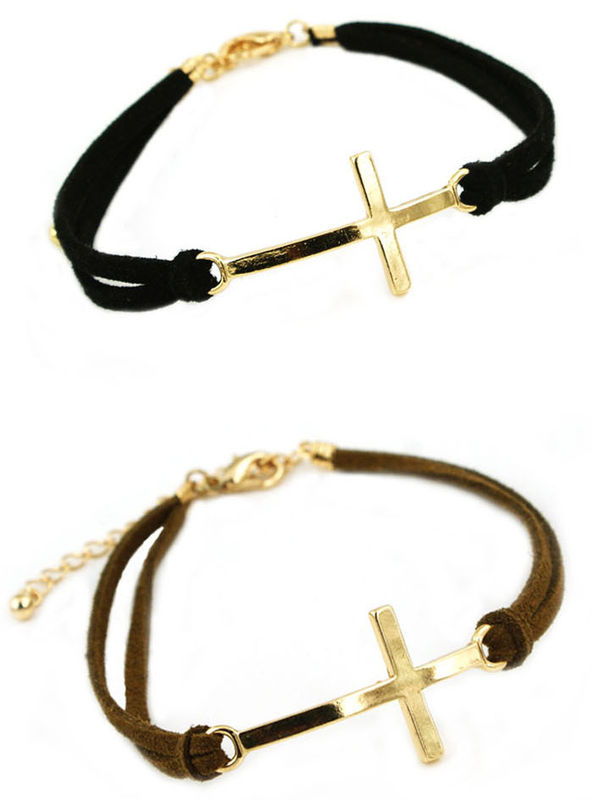Leather Strap With Charm Bracelet Rings Tings Online Fashion Leather Strap With Charm Bracelet Product Image