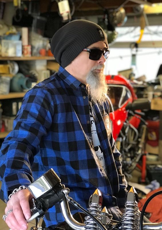 biker lumberjack shirt