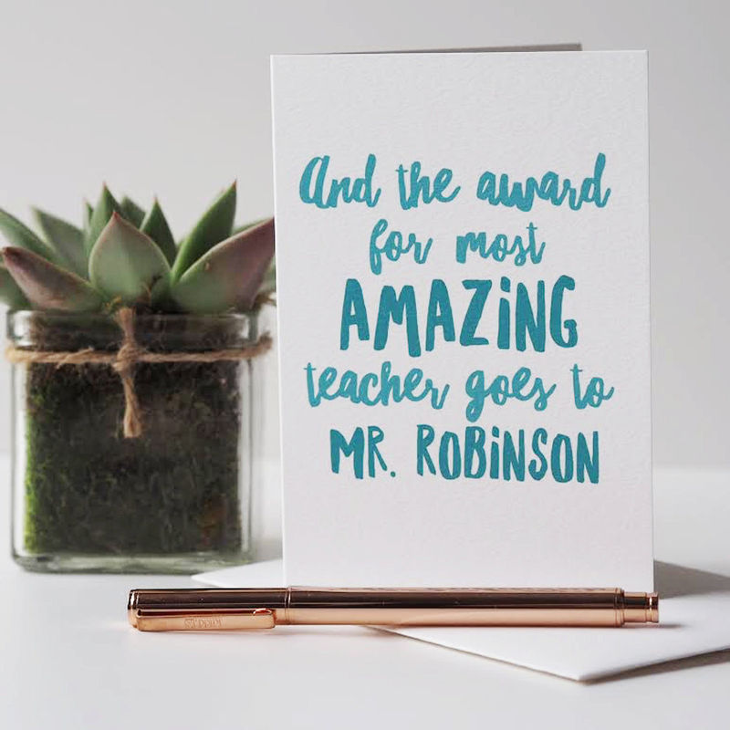 amazing teacher card thank you teacher card thank you