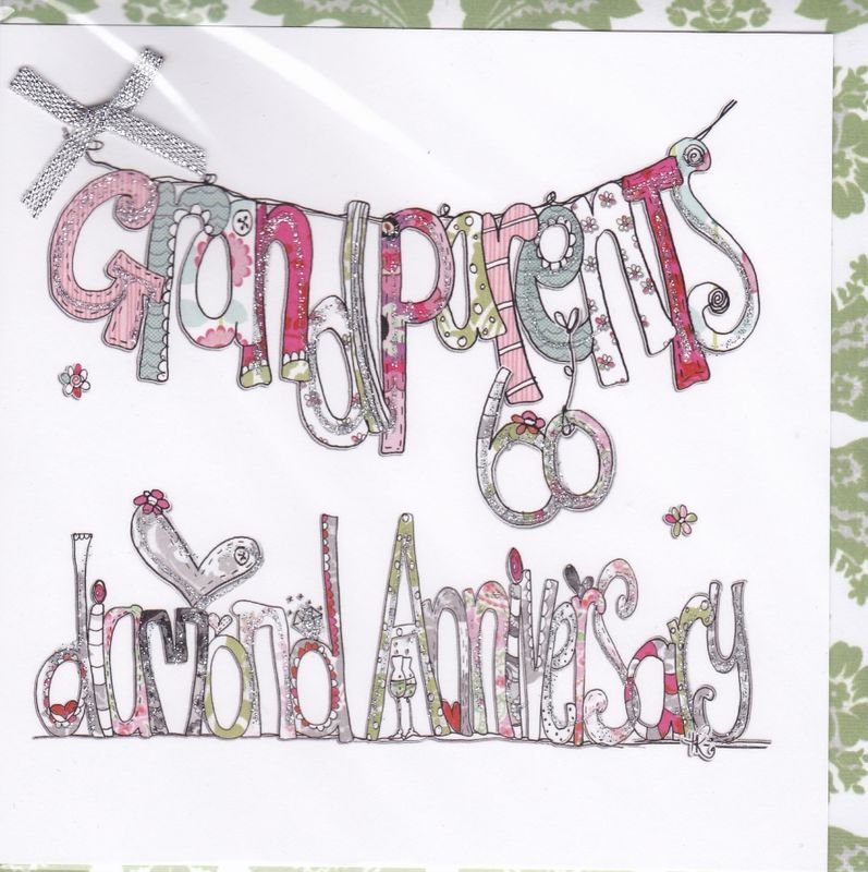 Grandpas Diamond Wedding Anniversary Card Karenza Paperie