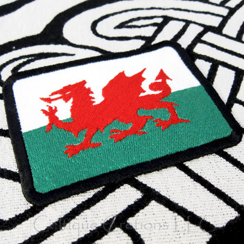 WALES CYMRU THE RED DRAGON FLAG LEATHER KEYRING KEYFOB GIFT